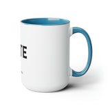 ELITE High Fashion Two-Tone Coffee Mugs, 15oz