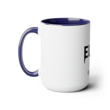 ELITE High Fashion Two-Tone Coffee Mugs, 15oz