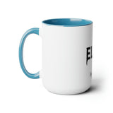 ELITE High Fashion Two-Tone Coffee Mugs, 15oz