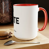 ELITE High Fashion Two-Tone Coffee Mugs, 15oz