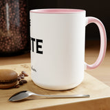 ELITE High Fashion Two-Tone Coffee Mugs, 15oz