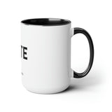 ELITE High Fashion Two-Tone Coffee Mugs, 15oz