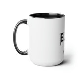 ELITE High Fashion Two-Tone Coffee Mugs, 15oz