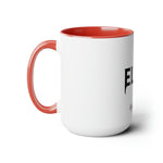 ELITE High Fashion Two-Tone Coffee Mugs, 15oz