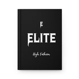 Black ELITE High Fashion Hardcover Journal Matte