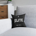 Black ELITE High Fashion Square Pillow
