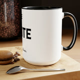 ELITE High Fashion Two-Tone Coffee Mugs, 15oz