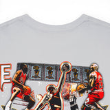 Michael Jordan ELITE Vintage "6 Trophies" Ice Grey Tee 1.0