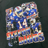 Stefon Diggs Vintage ELITE "MOSS'ED EM" Black Tee 1.0