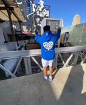 Blue "Real LOVE is ELITE" Luxury Hoodie (Oversized)