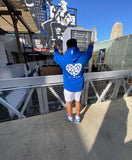 Blue "Real LOVE is ELITE" Luxury Hoodie (Oversized)