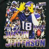 Justin Jefferson Vintage ELITE "Griddy" Black Tee 1.0