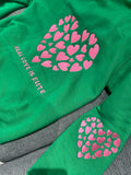 Green & Pink "Real LOVE is ELITE" Luxury Hoodie (Oversized)