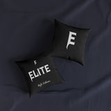 Black ELITE High Fashion Square Pillow
