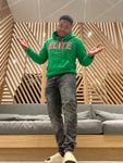 Green & Pink "Real LOVE is ELITE" Luxury Hoodie (Oversized)