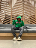 Green & Pink "Real LOVE is ELITE" Luxury Hoodie (Oversized)