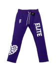 ELITE High Fashion "Real LOVE Is ELITE" Purple Oversized SweatPants
