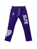 ELITE High Fashion "Real LOVE Is ELITE" Purple Oversized SweatPants
