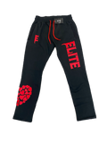 ELITE High Fashion "Real LOVE Is ELITE" Black/Red Oversized SweatPants