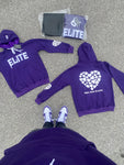 Purple "Real LOVE is ELITE" Luxury Hoodie (Oversized)
