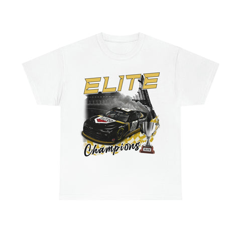 White/Yellow "ELITE CHAMPIONS" Racing Tee (Unisex) 1.0