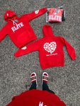 Red "Real LOVE is ELITE" Luxury Hoodie (Oversized)